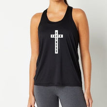 Load image into Gallery viewer, Black Cross Faith Fitness Tank
