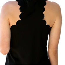 Load image into Gallery viewer, Black Scalloped Body &amp; Soul Tank
