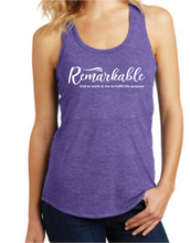 Load image into Gallery viewer, REMARKABLE Purple Racerback TANK
