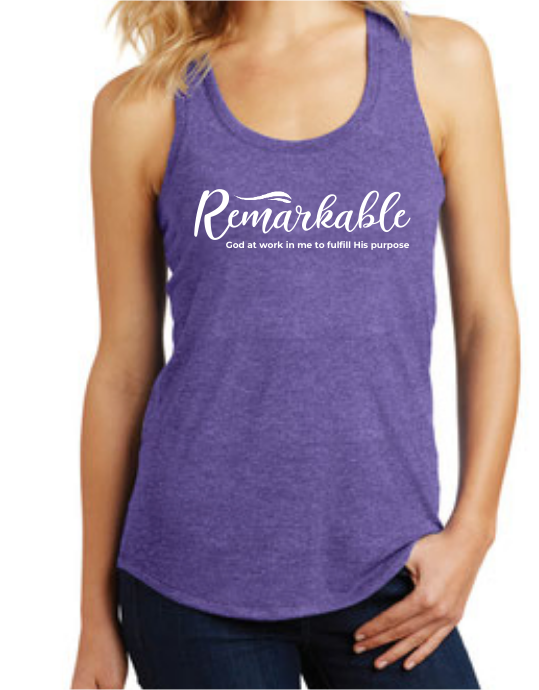 REMARKABLE Purple Racerback TANK