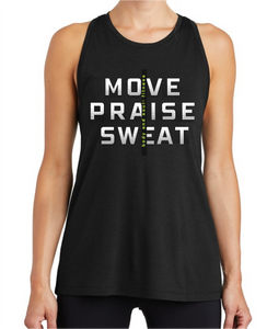 Move Praise Sweat Black Sport Tek Tank