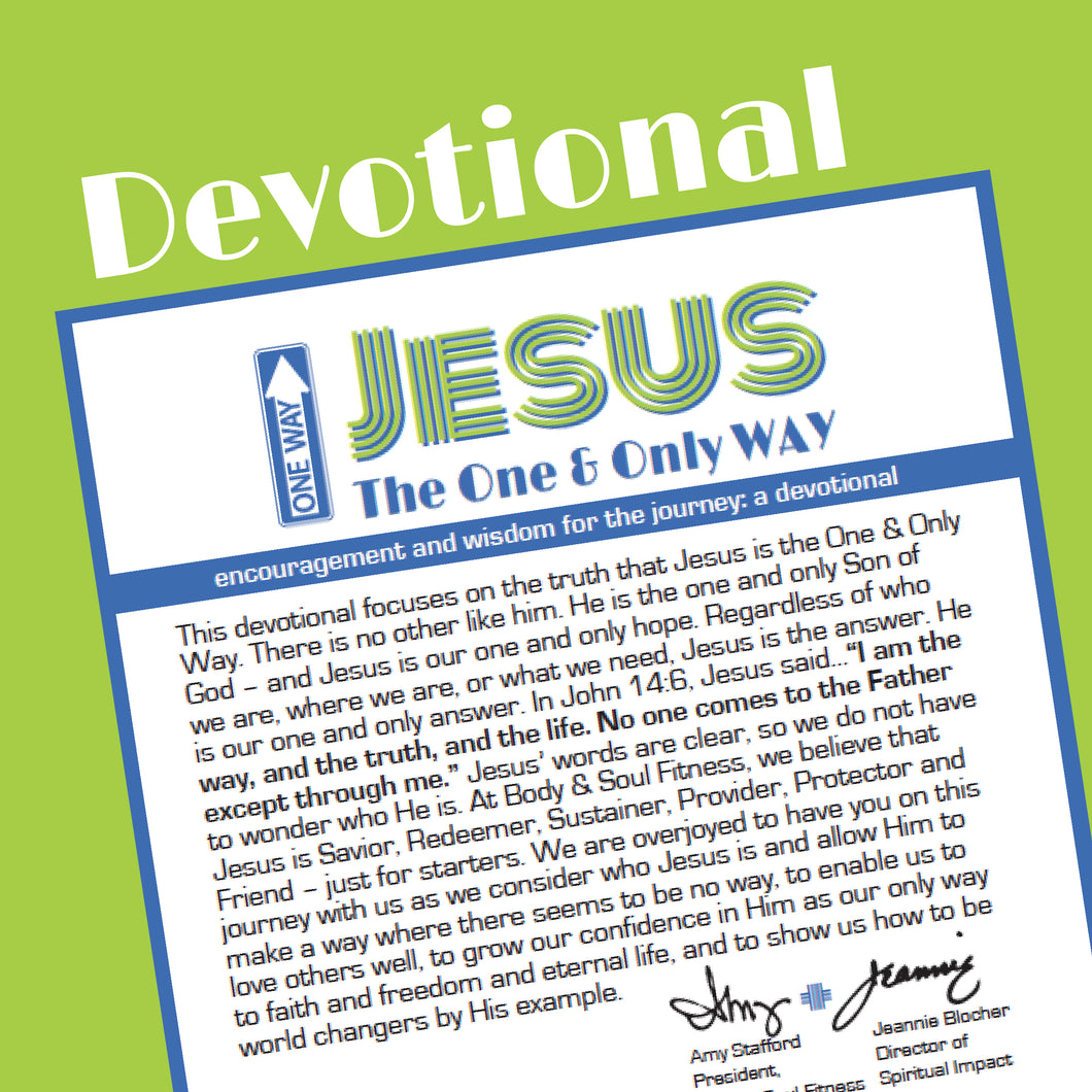 Digital Download of Devotional Booklet - The One & Only WAY (Oct 2020)